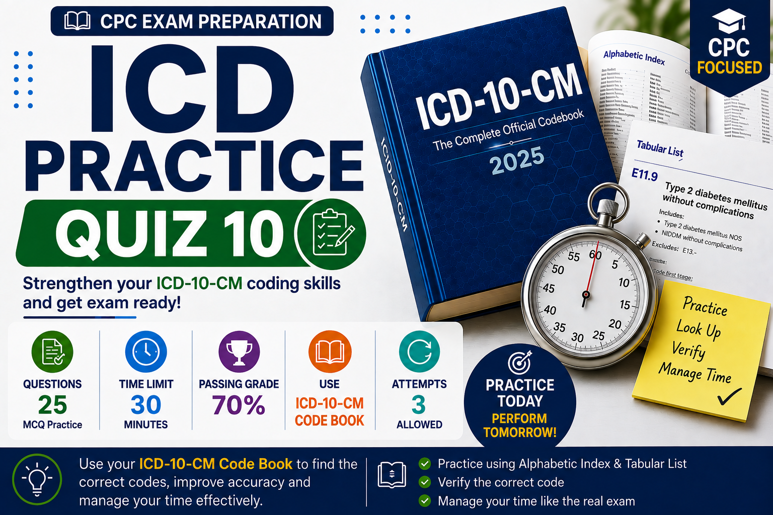 📘 ICD Practice Quiz 10