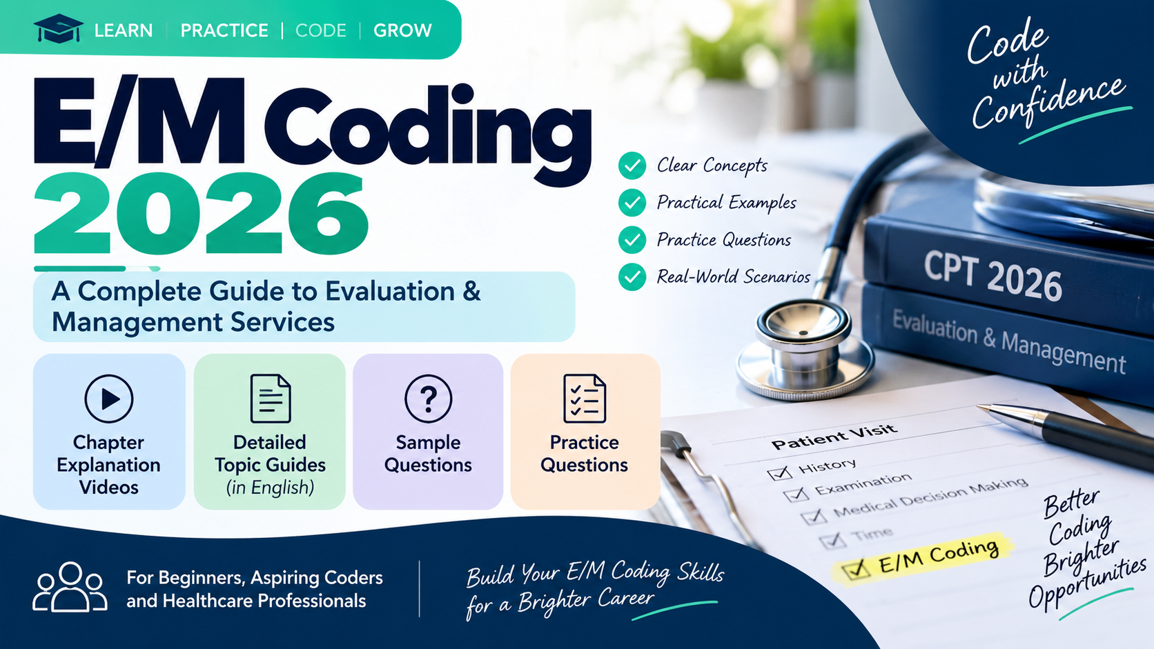 E/M Coding 2026: A Complete Guide to Evaluation & Management Services