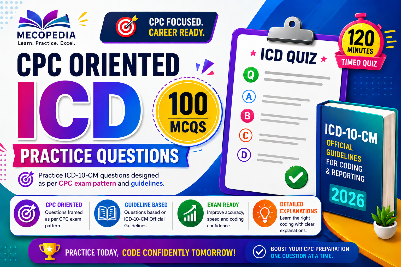 🥈 CPC-Oriented ICD-10-CM Practice – Set 2